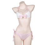 Lolita Pink Gingham Bikini Lingerie Set - Women’s Clothing & Accessories - Sexy Lingerie - 7