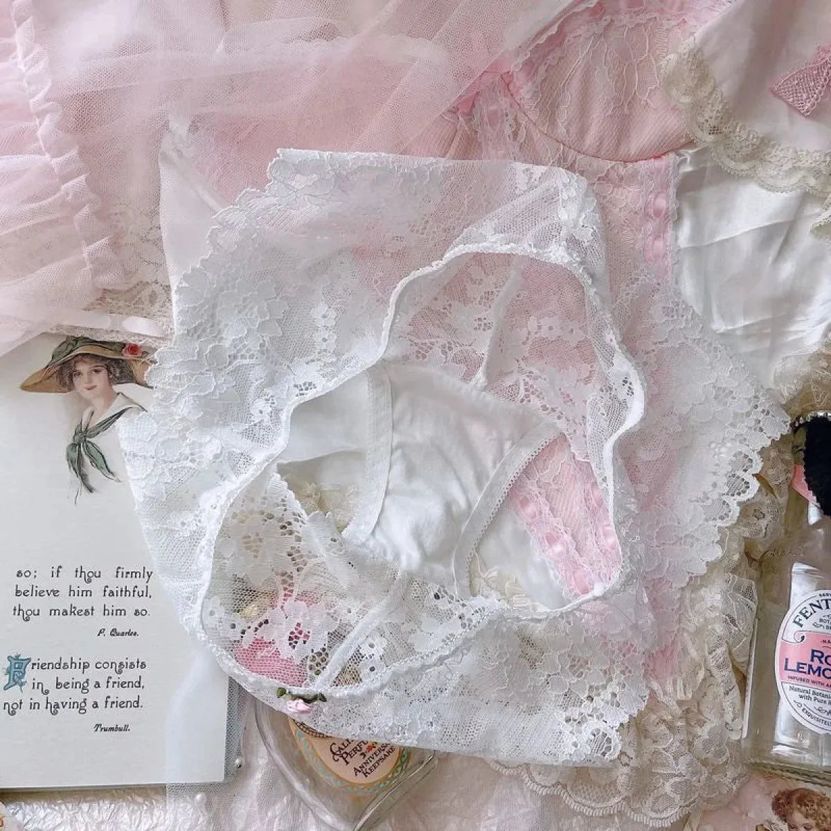 Sweet Lace Bow Lingerie Set - Women’s Clothing & Accessories - Lingerie - 13