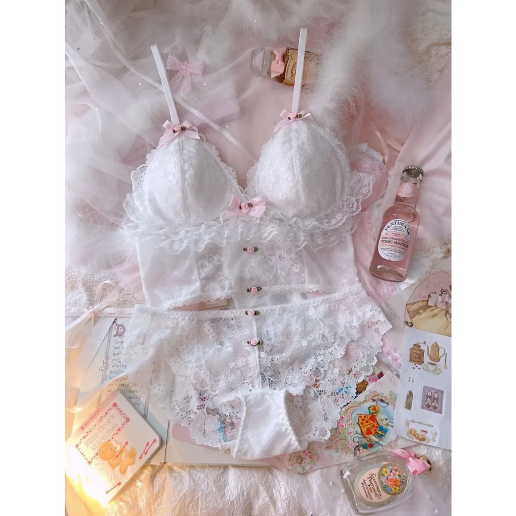 Sweet Lace Bow Lingerie Set - Women’s Clothing & Accessories - Lingerie - 15