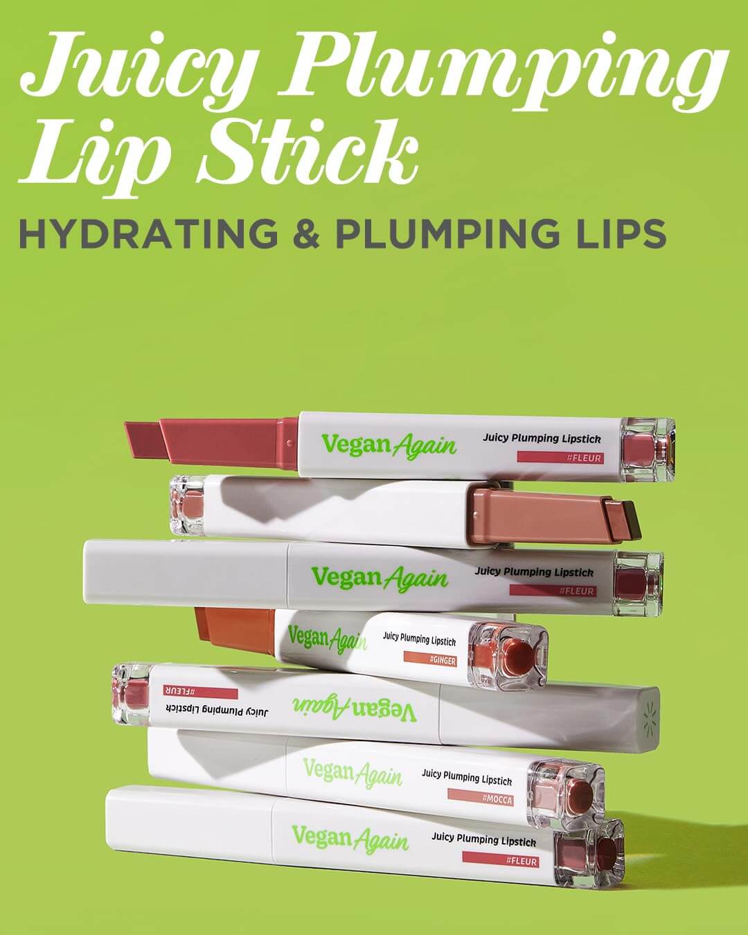Vegan Again Juicy Plumping Lipstick Gloss Glow