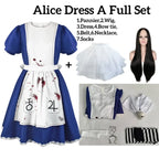 Gothic Alice Lolita Cosplay Dress Set - All Dresses - Cosplay - 12