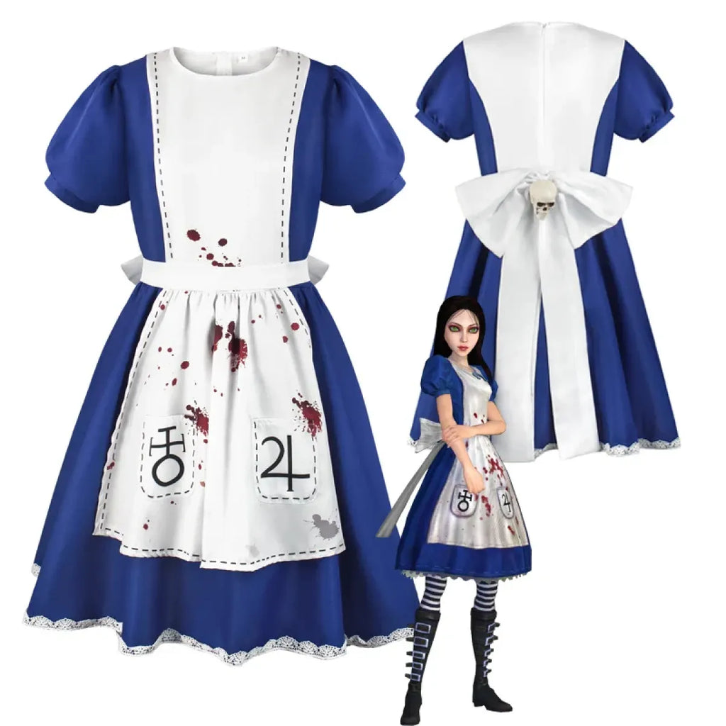 Gothic Alice Lolita Cosplay Dress Set - All Dresses - Cosplay - 2