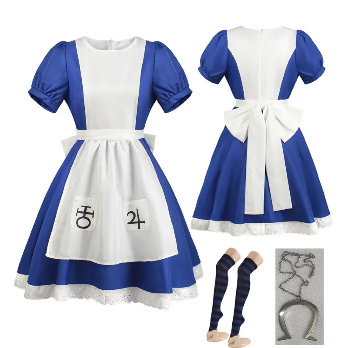 Gothic Alice Lolita Cosplay Dress Set - All Dresses - Cosplay - 3