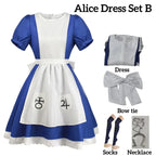 Gothic Alice Lolita Cosplay Dress Set - All Dresses - Cosplay - 7