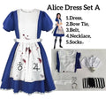 Gothic Alice Lolita Cosplay Dress Set - All Dresses - Cosplay - 8
