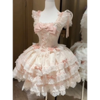 Fairy Lace Princess Lolita Dress with Bows - All Dresses - Lolita Dress - 1