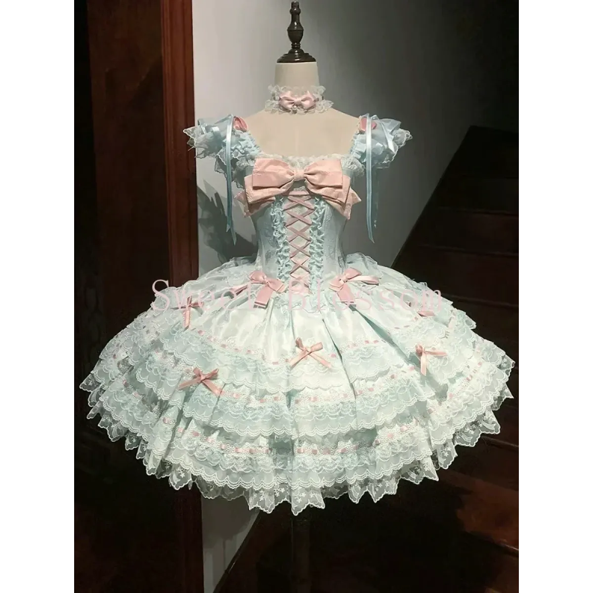Fairy Lace Princess Lolita Dress with Bows - All Dresses - Lolita Dress - 7