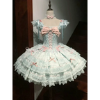 Fairy Lace Princess Lolita Dress with Bows - All Dresses - Lolita Dress - 7
