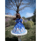 Lolita Dress With Cute Cat and Penguin Print - All Dresses - 4