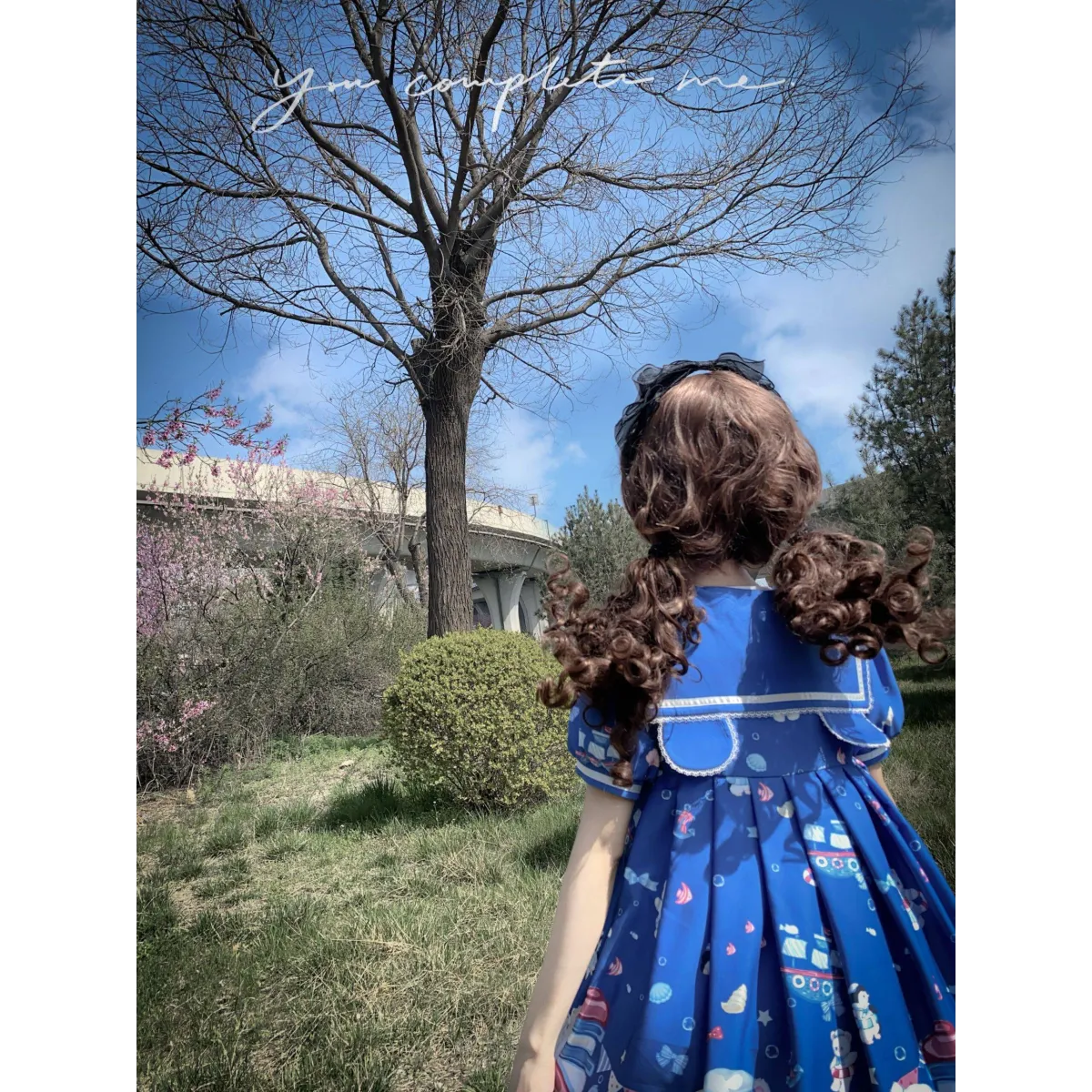 Lolita Dress With Cute Cat and Penguin Print - All Dresses - 5