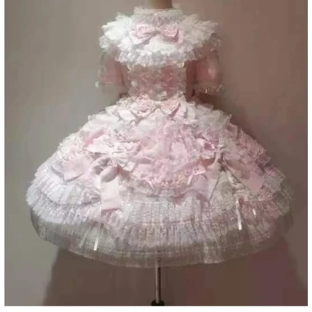 Spring Fairy Lace Bow Lolita Dress Set - All Dresses - Lolita Dress - 10