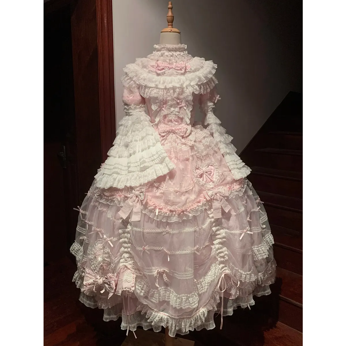 Spring Fairy Lace Bow Lolita Dress Set - All Dresses - Lolita Dress - 8