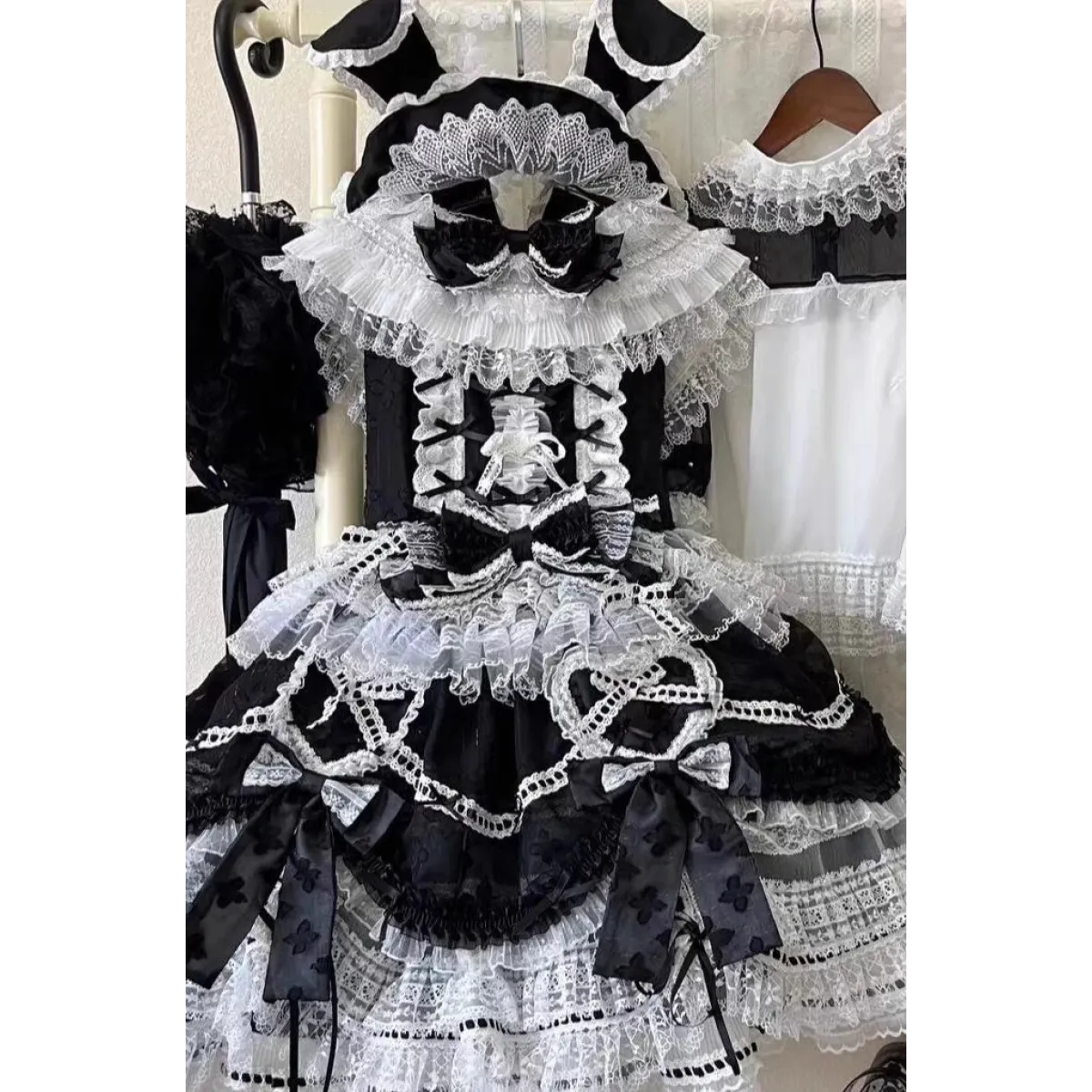 Spring Fairy Lace Bow Lolita Dress Set - All Dresses - Lolita Dress - 11