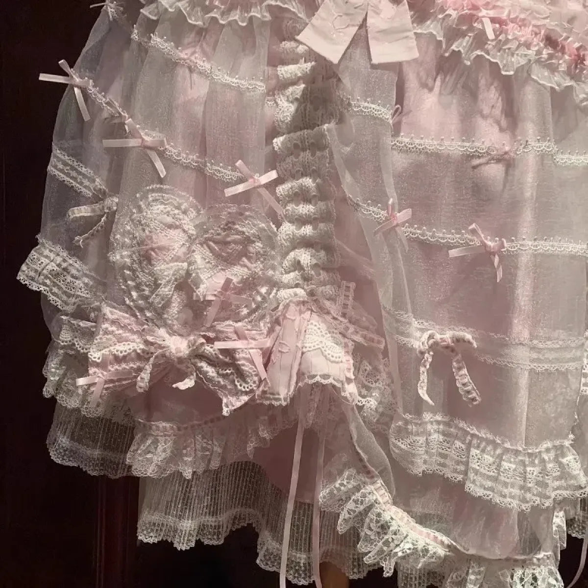 Spring Fairy Lace Bow Lolita Dress Set - All Dresses - Lolita Dress - 4