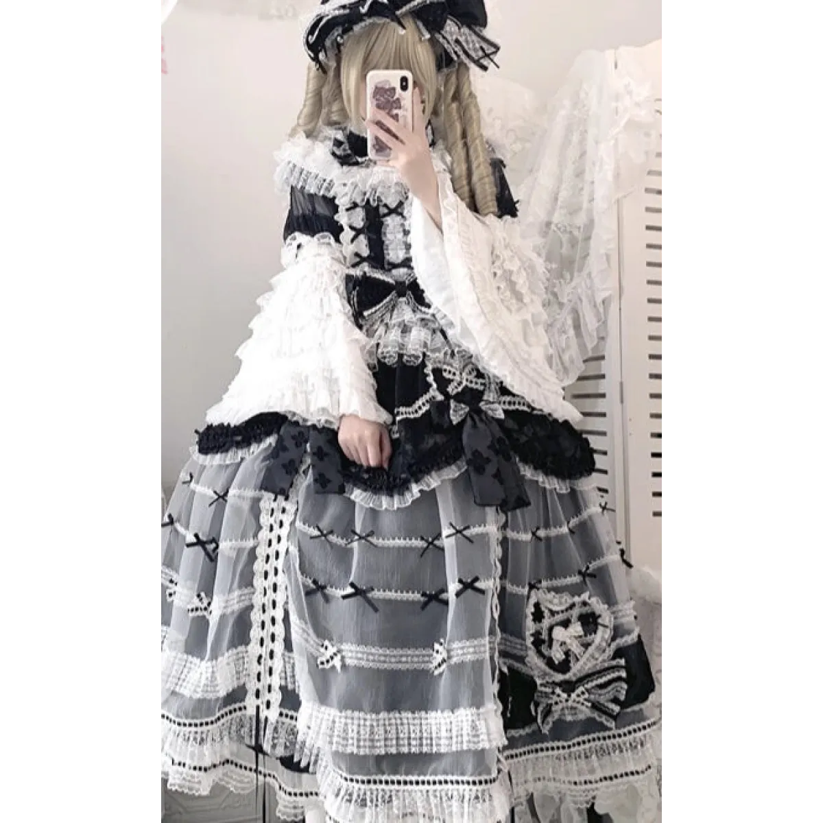 Spring Fairy Lace Bow Lolita Dress Set - All Dresses - Lolita Dress - 9