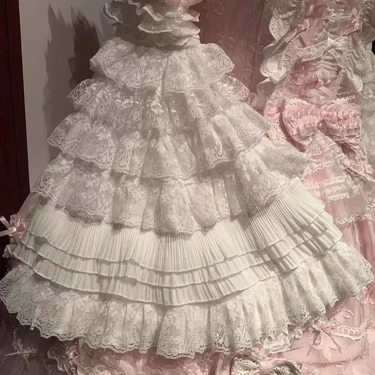 Spring Fairy Lace Bow Lolita Dress Set - All Dresses - Lolita Dress - 5