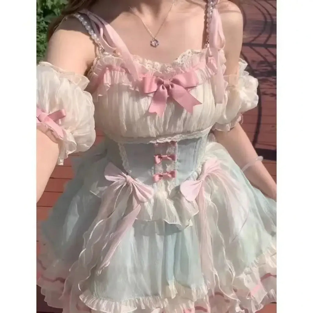 Sweet Princess Bow Lace Lolita Dress - All Dresses - Lolita Dress - 12