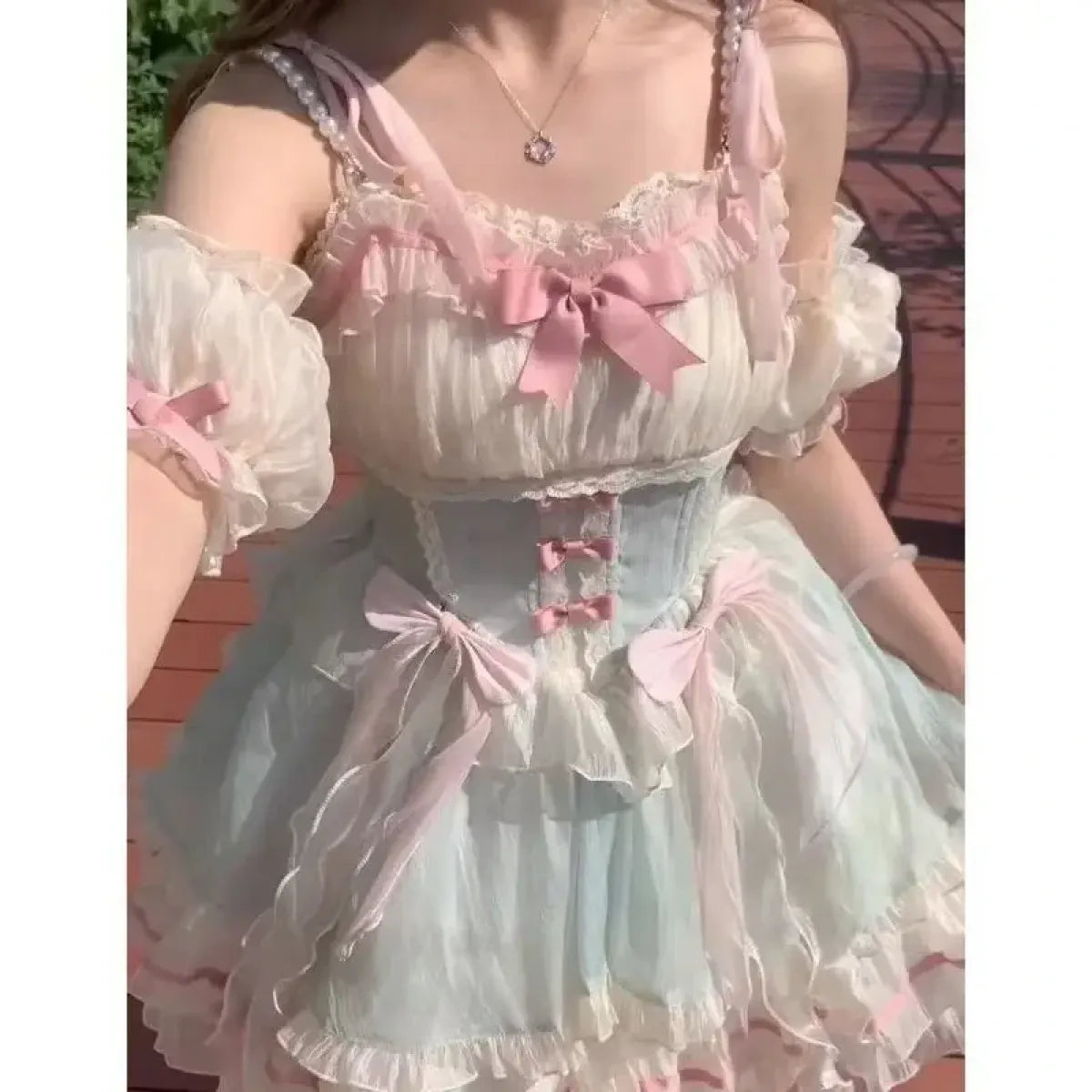 Sweet Princess Bow Lace Lolita Dress - All Dresses - Lolita Dress - 12