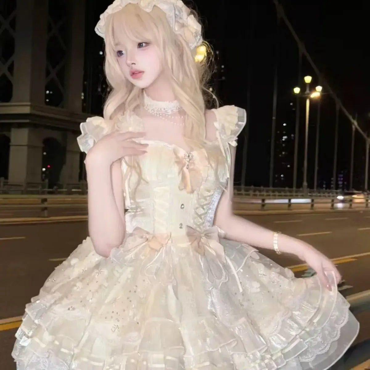 Sweet Princess Bow Lace Lolita Dress - All Dresses - Lolita Dress - 4