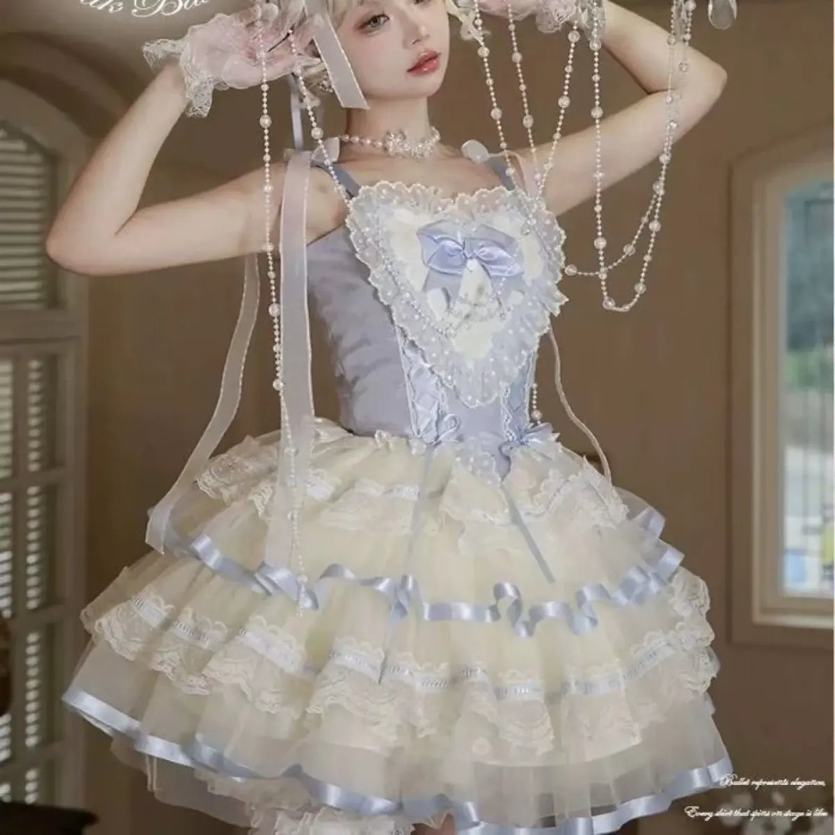 Sweet Princess Bow Lace Lolita Dress - All Dresses - Lolita Dress - 16