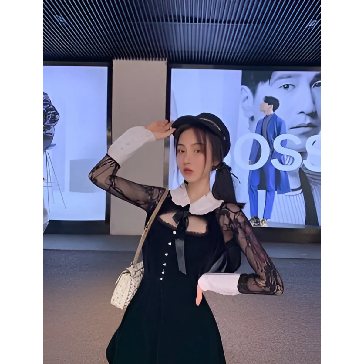 Lolita Hollow Lace Dress - All Dresses - 9