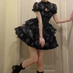 Fairycore Ruffle Lace Lolita JSK Mini Dress - All Dresses - Lolita Dress - 8