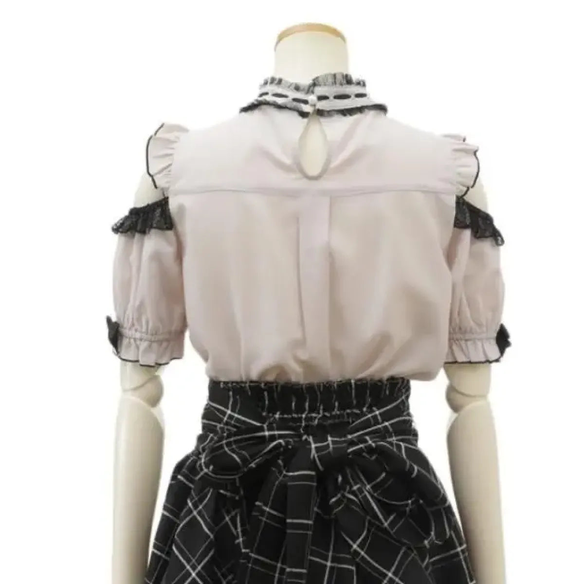 Lolita Lace Bow Off Shoulder Blouse - Women’s Clothing & Accessories - Short - Round - Shirts & Blouses - 10