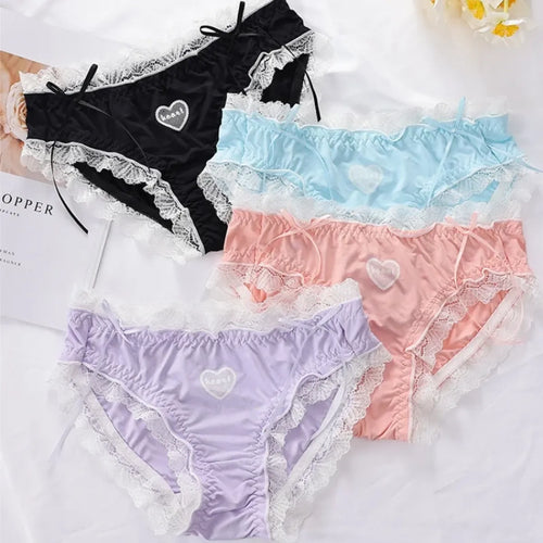 Lolita Lace Heart Panties - Women’s Clothing & Accessories - Lingerie - 2