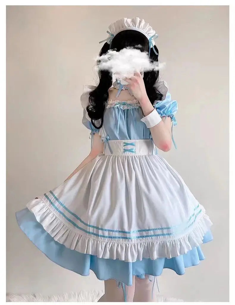 Black Cute Lolita Maid Costume: Lovely Cosplay Outfit - Cosplay - Costumes - 10 - 2024