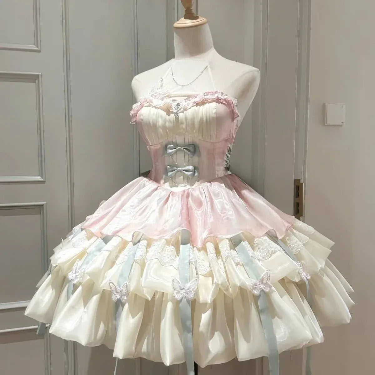 Fairy Princess Lace Bow Lolita Mini Dress - All Dresses - Lolita Dress - 7