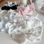 Lolita Ruffle Lace-Up Panties – Cute Low Waist Cotton Briefs - Women’s Clothing & Accessories - Panties - 3