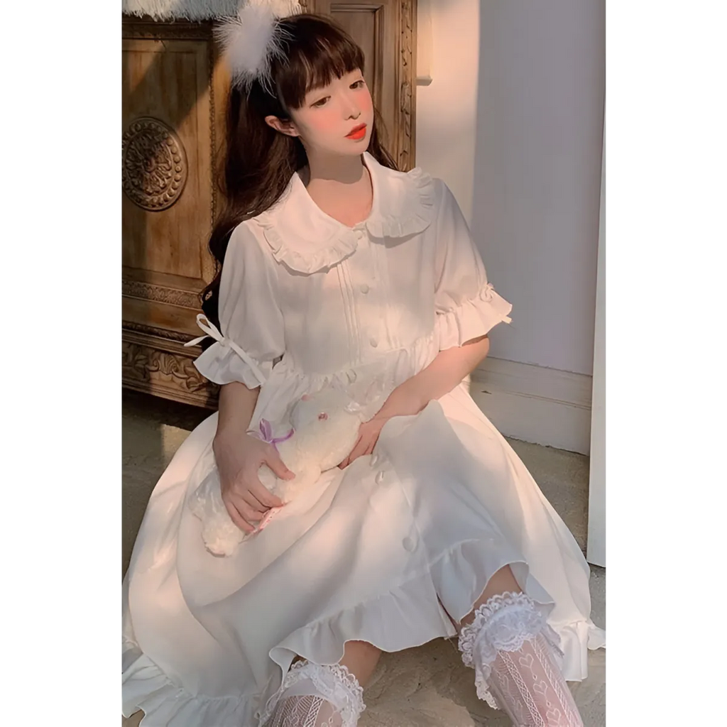 Kawaii Lolita Ruffle Dress - All Dresses - 6