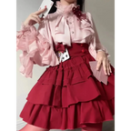 Lolita Ruffle Lace Lantern Sleeve Blouse - Women’s Clothing & Accessories - Blouse - 4