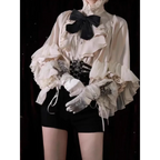 Lolita Ruffle Lace Lantern Sleeve Blouse - Women’s Clothing & Accessories - Blouse - 5