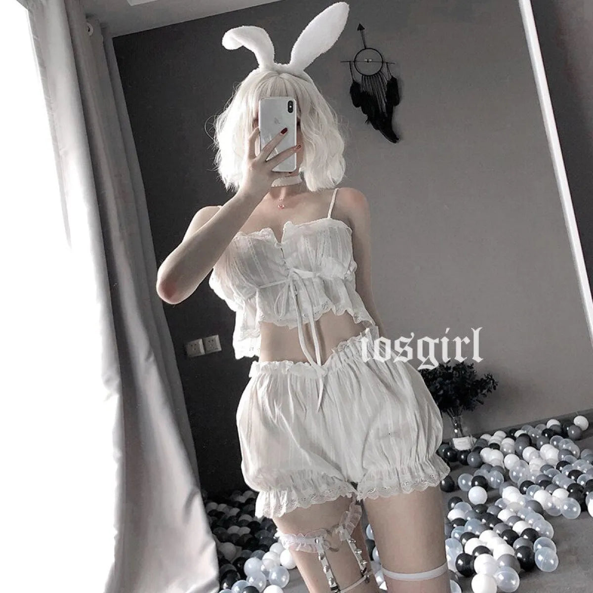 Lolita Ruffle Underwear Set - Dresses - 4