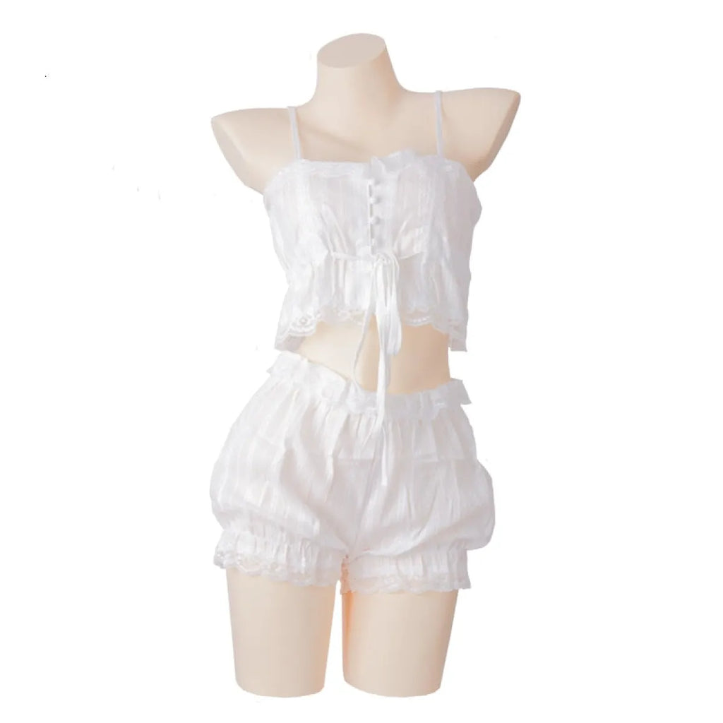 Lolita Ruffle Underwear Set - Dresses - 5
