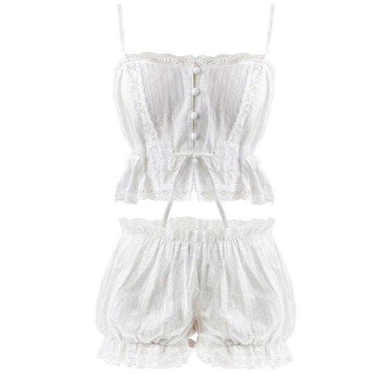 Lolita Ruffle Underwear Set - White / M - Dresses - Clothing - 7 - 2024