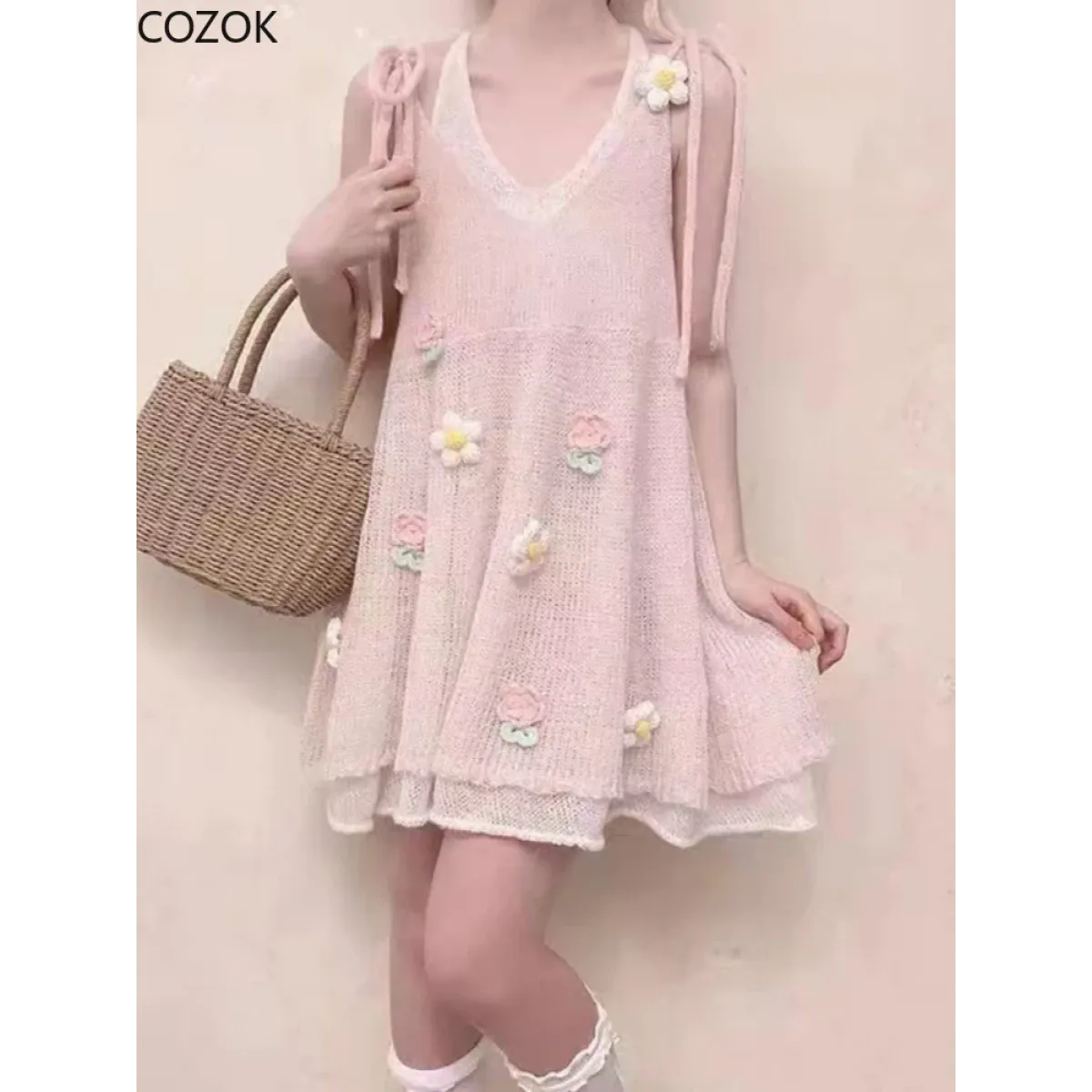 Lolita Sling Knit Dress - All Dresses - Dresses - 3