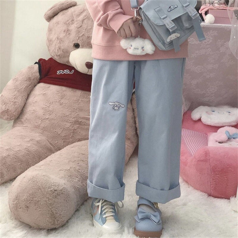 Lolita Streetwear-Inspired High Waist Pants - Bottoms - Pants - 2 - 2024