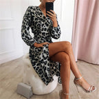 Long Leopard Printed Dress - All Dresses - 6