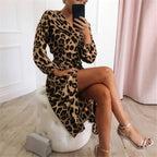 Long Leopard Printed Dress - All Dresses - 9
