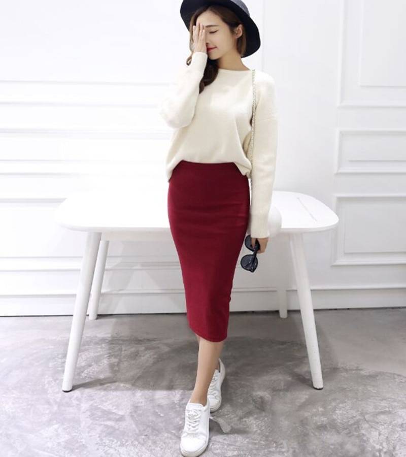 Long Midi Pencil Skirts - Bottoms - Skirts - 1 - 2024