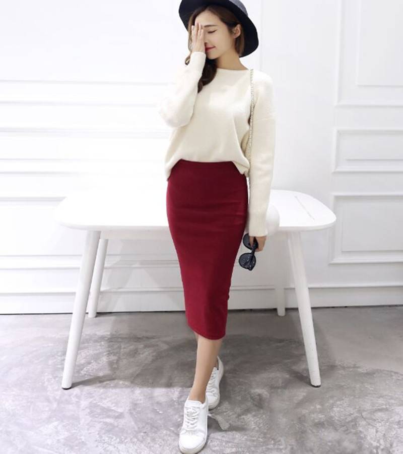 Long Midi Pencil Skirts - Bottoms - Skirts - 3 - 2024