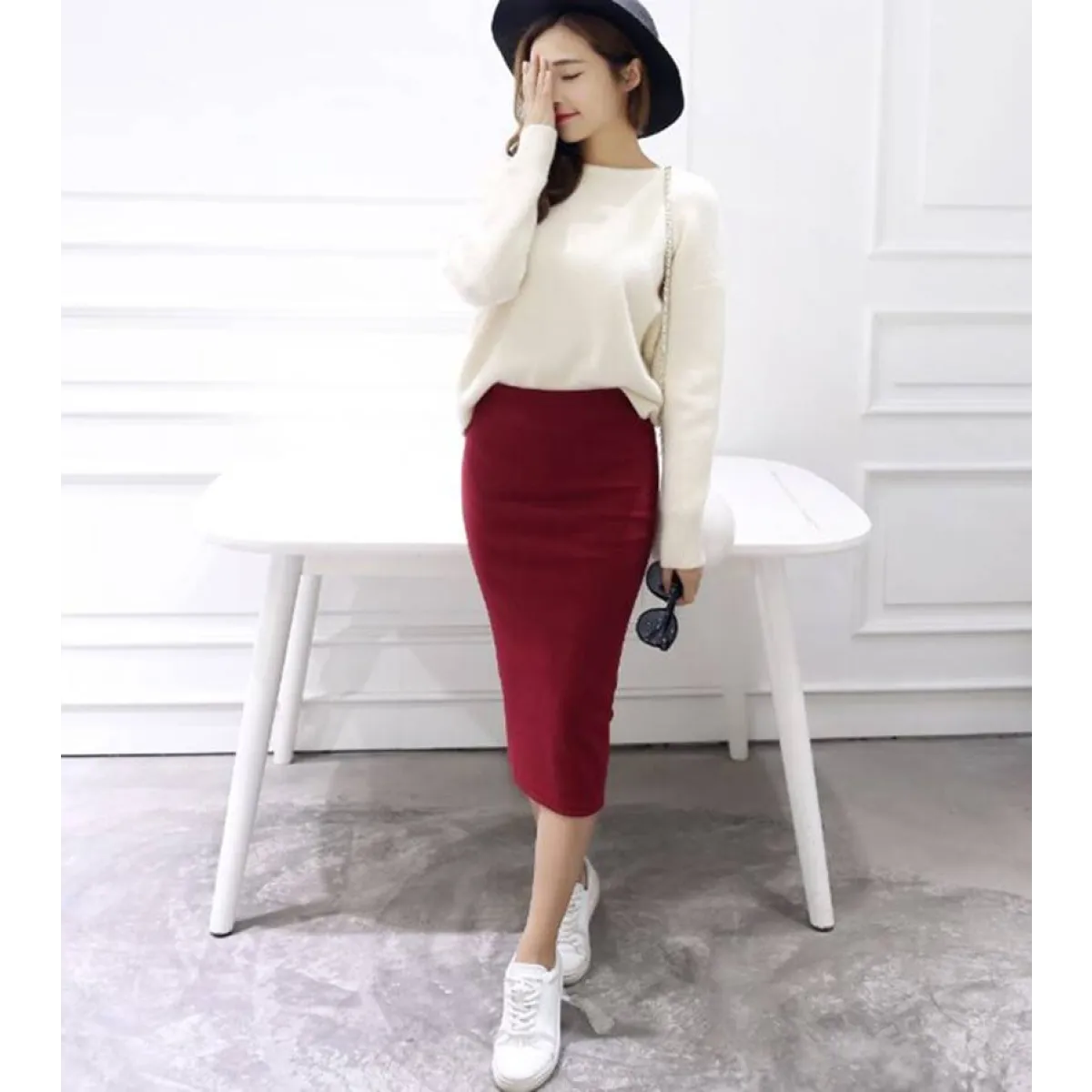 Long Midi Pencil Skirts - Bottoms - 3