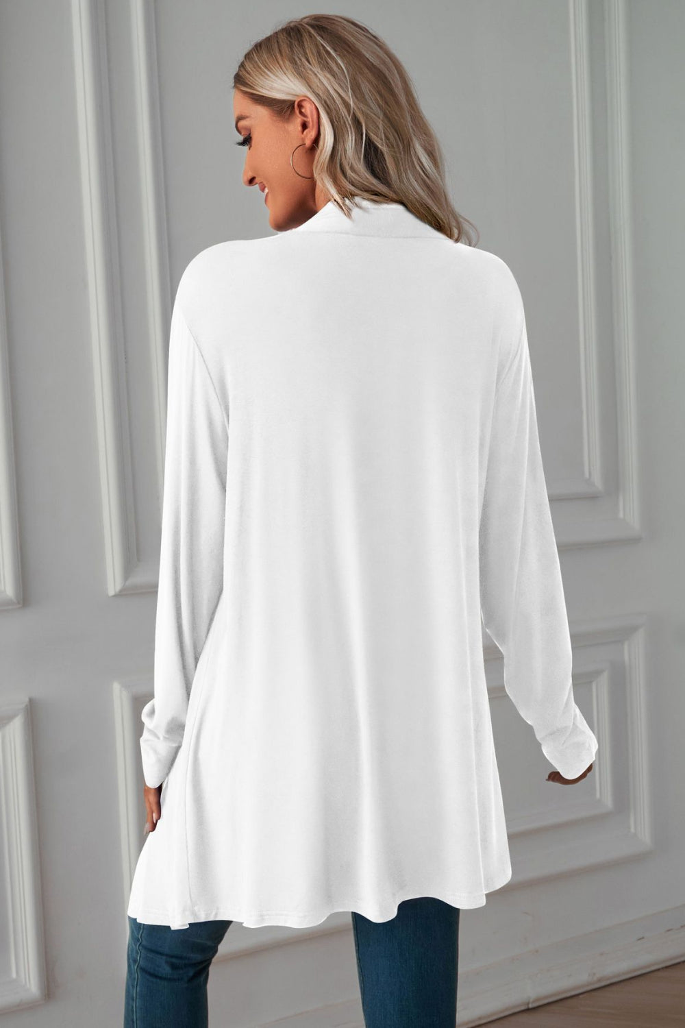 Open Front Long Sleeve Cardigan - Women’s Clothing & Accessories - Shirts & Tops - 8 - 2024