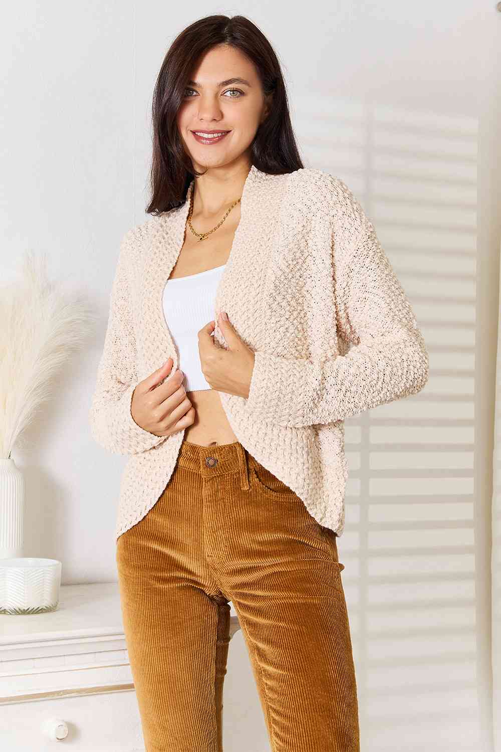 Open Front Long Sleeve Cardigan - Women’s Clothing & Accessories - Shirts & Tops - 5 - 2024