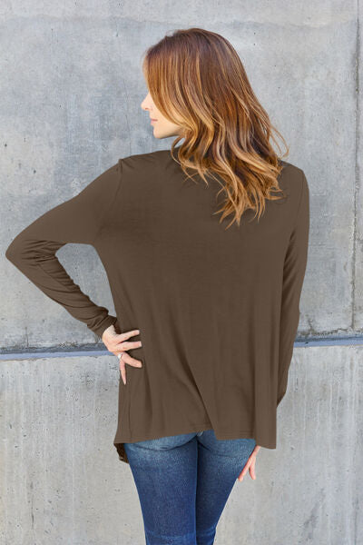 Open Front Long Sleeve Cover Up - Women’s Clothing & Accessories - Shirts & Tops - 11 - 2024