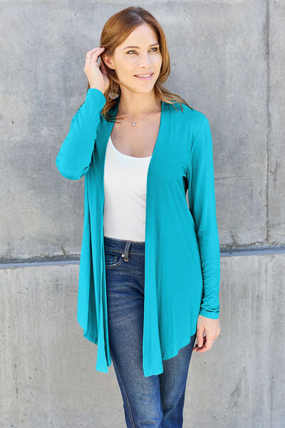 Open Front Long Sleeve Cover Up - Sky Blue / S - Women’s Clothing & Accessories - Shirts & Tops - 5 - 2024