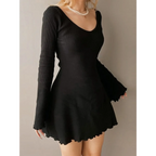 Solid Casual Knitted Dresses - All Dresses - Dresses - 1 - 2024