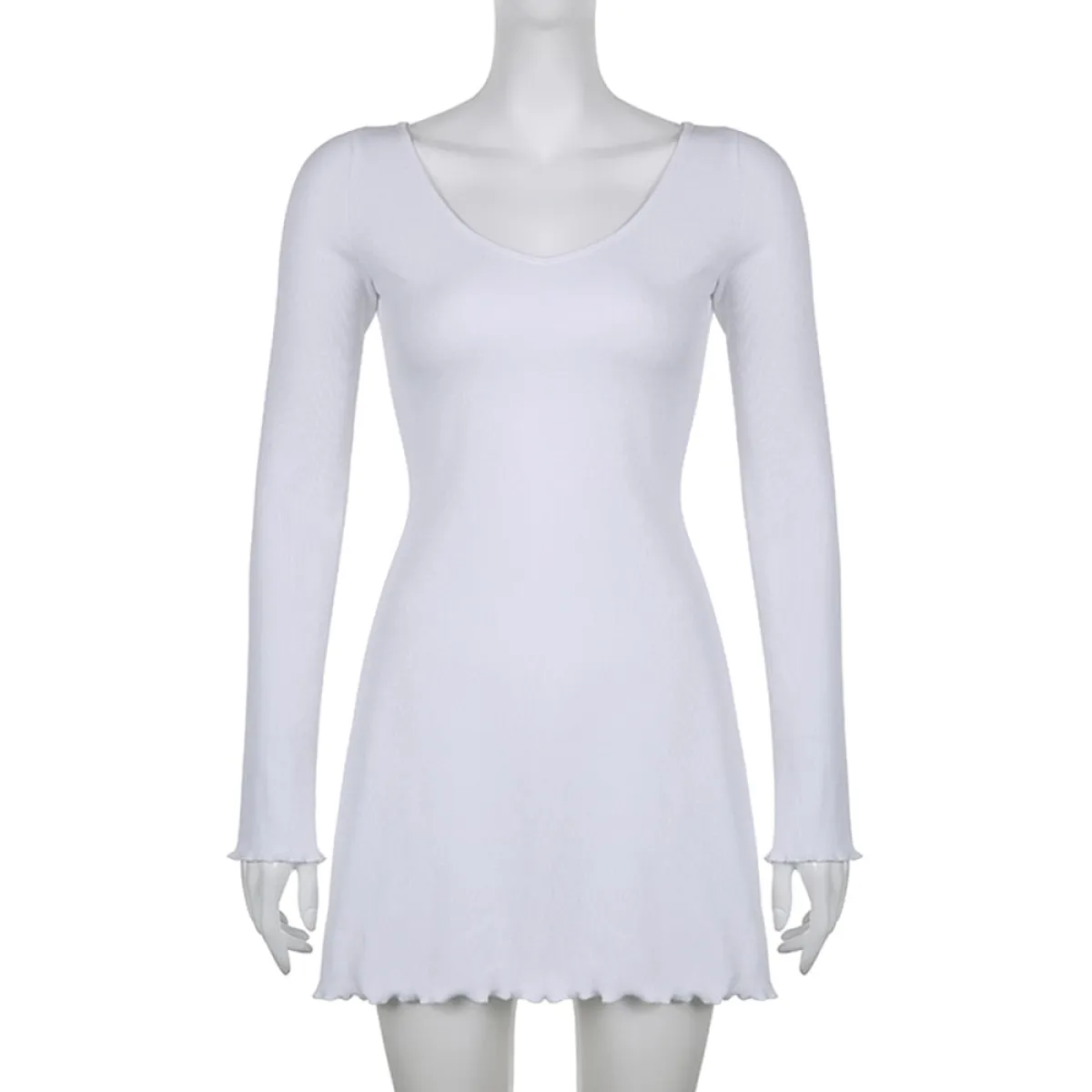 Solid Casual Knitted Dresses - All Dresses - Dresses - 4 - 2024